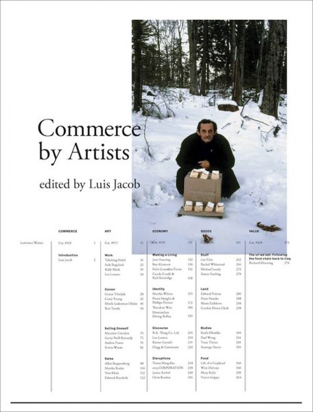 COMMERCE BY ARTISTS LUIS JACOB - COMMERCE BY ARTISTS