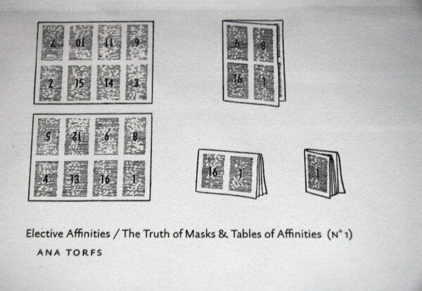 ELECTIVE AFFINITIES / THE TRUTH OF MASKS & TABLES OF AFFINITIES ANA TORFS -
ELECTIVE AFFINITIES / THE TRUTH OF MASKS & TABLES OF AFFINITIES