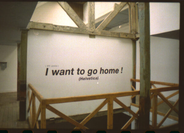 I WANT TO GO HOME ! FRANCK SCURTI -
I WANT TO GO HOME !