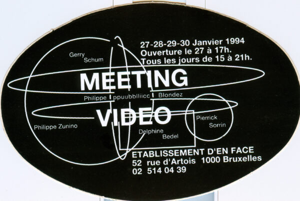 MEETING VIDEO DELPHINE BEDEL, GERRY SCHUM, PIERRICK SORRIN, PHILIPPE ZUNINO -
MEETING VIDEO