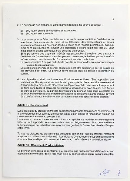 RUE RAVENSTEIN 32 CAMERON ROWLAND - Rue Ravenstein 32, 2017 - Lease subsidy